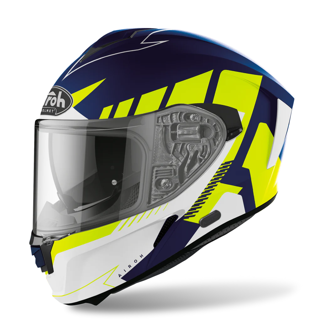Airoh Spark Rise - Blue/Yellow Matt Helmet