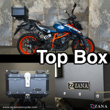 Load image into Gallery viewer, ZANA TOP BOX ALUMINIUM BLACK ( 35ltr )