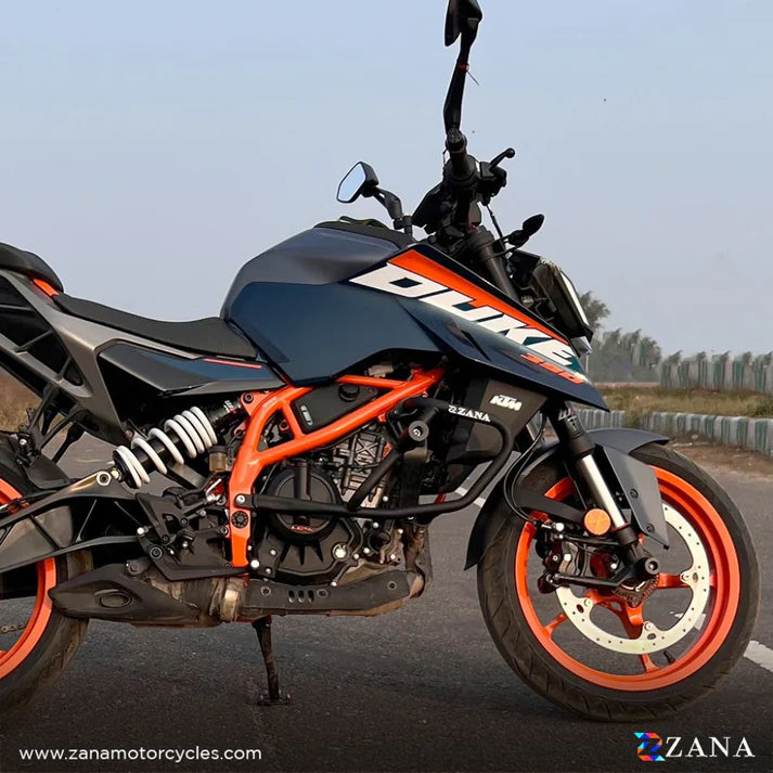 ZANA- CRASH GUARD WITH SLIDER BLACK FOR KTM DUKE 390/250/200
