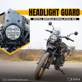 ZANA-HEAD LIGHT GUARD BLACK TYPE-1 STAINLESS STEEL FOR HIMALAYAN 450
