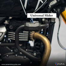 Load image into Gallery viewer, ZANA-CRASH GUARD WITH PUCK SLIDER BLACK FOR TRIUMPH SPEED 400