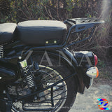 Zana  Royal Enfield Classic 350/500  Top Rack W-1 With Plate Compatible - Black