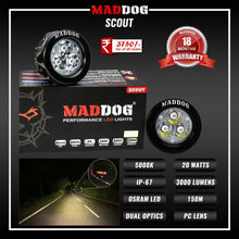 Load image into Gallery viewer, MADDOG Scout Auxiliary light (Pair)
