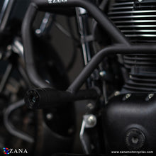 Load image into Gallery viewer, Zana-Crash Guard With Slider Texture Matt Black For Meteor 350