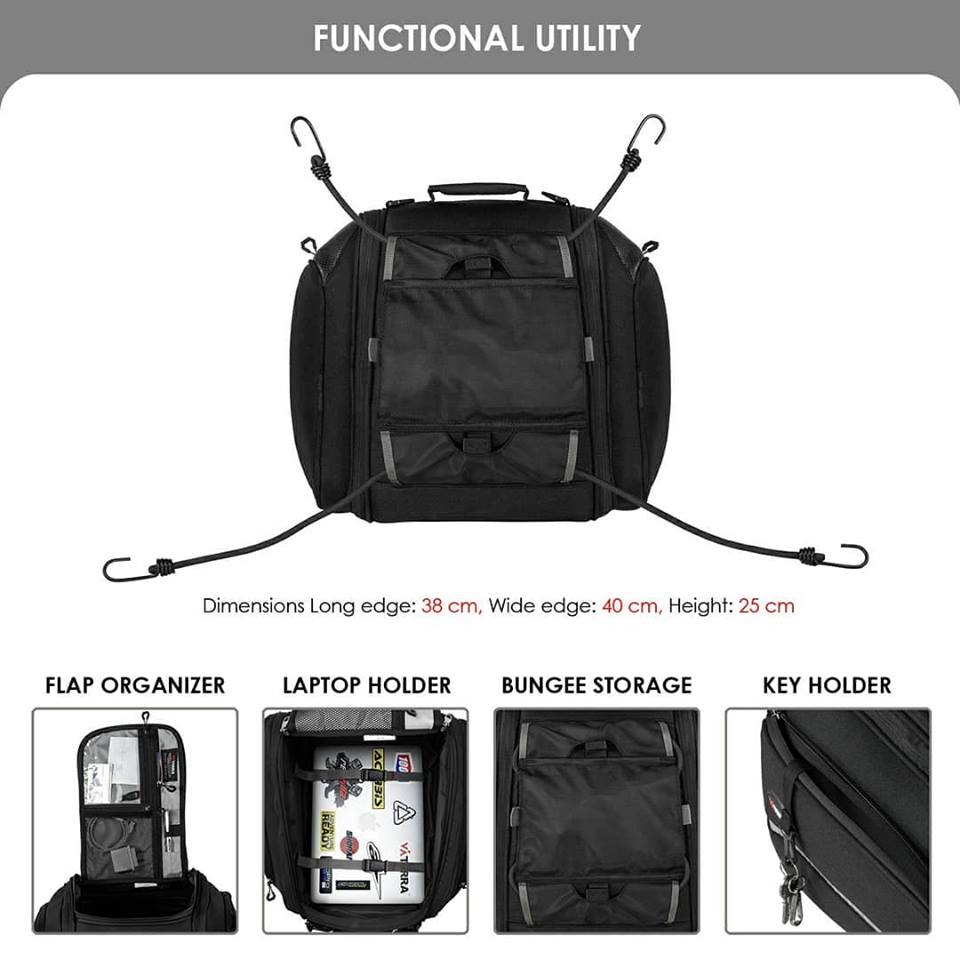 ViaTerra Raptor v2  Tailbag Black