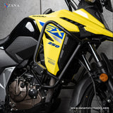 ZANA -CRASH GUARD WITH SLIDER PUCK BLACK FOR V-STROM 250