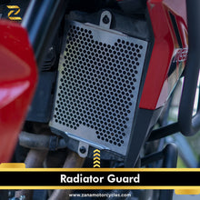Load image into Gallery viewer, Z Pro-Radiator Guard Honeycomb Black (2 MM Alu) Set For Triumph Tiger 850
