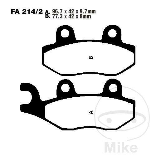 Triumph Bonneville SE Alloy Brake Pads - EBC Brakes