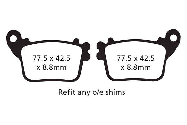 Suzuki GSXR 1000R Brake Pads - EBC Brakes