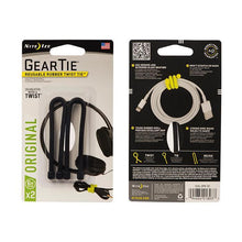 Load image into Gallery viewer, NITE IZE-GEAR TIE - RESUABLE RUBBER-6 INCH-2 PACK
