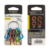 NITE IZE-KEYRING LOCKER WITH S-BINER (PLASTIC)