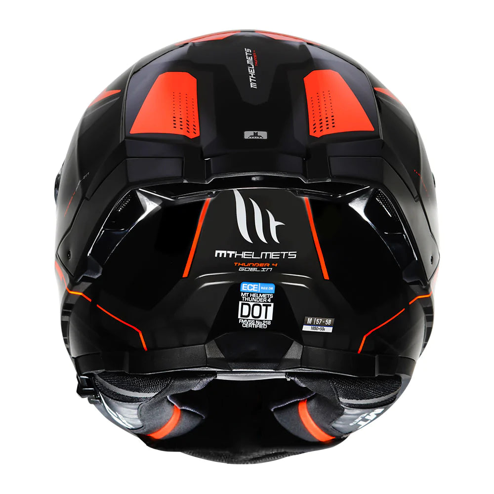 MT Thunder 4 Solid Gloss Black Helmet – Riderz Planet
