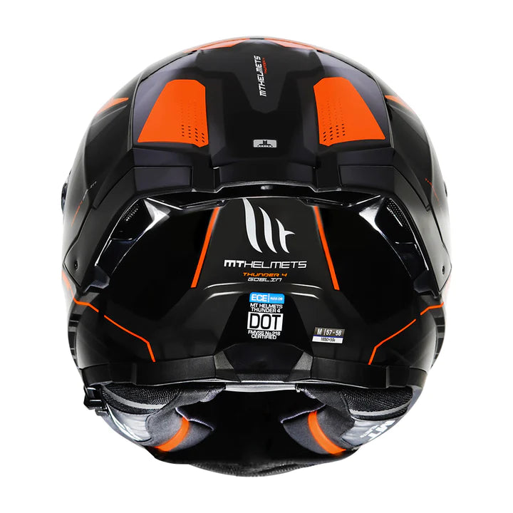 MT- Thunder 4 Sv Gobling Orange Motorcycle Helmet – Crossroad the