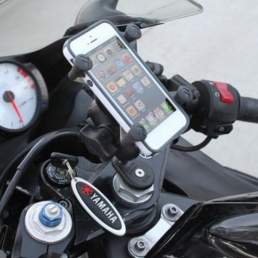 RAM Set - Fork Stem Mount X Grip Phone Cradle