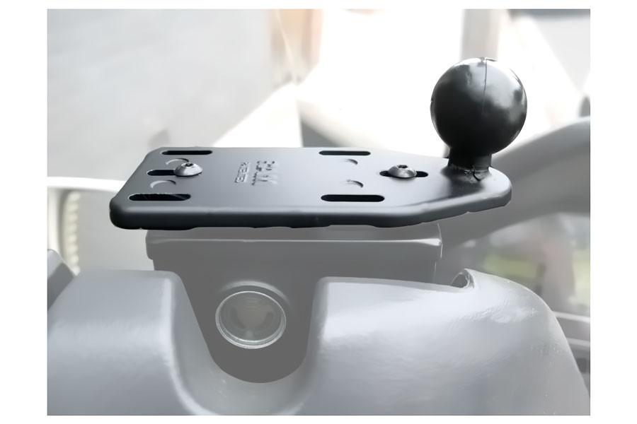 RAM Base - Motorcycle Brake/Clutch Reservoir Cover Base with 1" Ball Offset