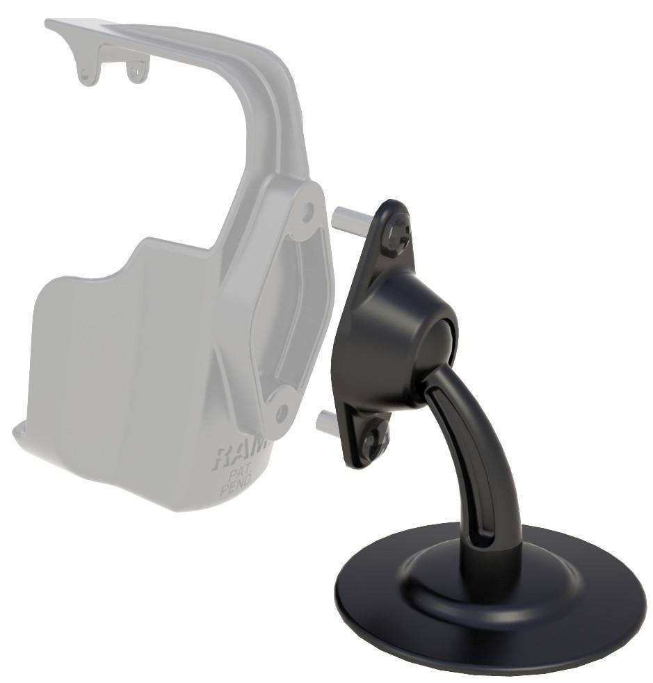 RAM Base Car - Lil Buddy Adhesive Stick Base Dash Mount Length 2.5"