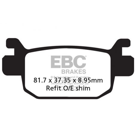 Benelli TNT 300 Brake Shoes - EBC Brakes
