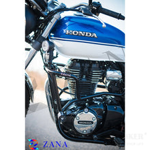 Load image into Gallery viewer, Zana Crash Guard with Sliders for Honda H'Ness - CB350-Glossy Black
