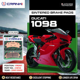 Sintered Brake Pads For DucatiÂ 1098 (2007-2009) - Front - CB744 - 2 Sets - CRANK1