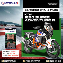 Sintered Brake Pads For KTM 1290 Super Adventure R (2017 Onwards) - Front - CB706 - 2 Sets - CRANK1