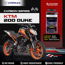 Load image into Gallery viewer, Carbon Brake Pads For KTM 200 Duke (2012 Onwards) - Rear - CFB312 - 1 Set - CRANK1
