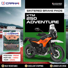 Load image into Gallery viewer, Sintered Brake Pads For KTM 250 Adventure (2025) - Front - CB902 - 1 Set - CRANK1