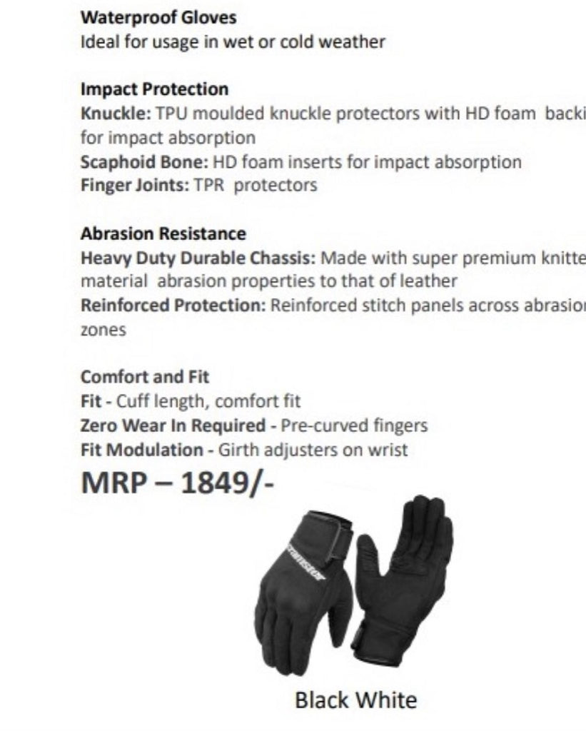 Cramster Flux Waterproof  Gloves Black