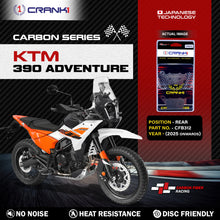 Load image into Gallery viewer, Carbon Brake Pads For KTM 390 Adventure (2025 Onwards) - Rear - CFB312 - 1 Set - CRANK1