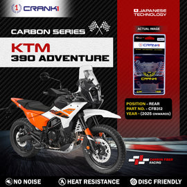 Carbon Brake Pads For KTM 390 Adventure (2025 Onwards) - Rear - CFB312 - 1 Set - CRANK1