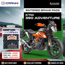 Load image into Gallery viewer, Sintered Brake Pads For KTM 390 Adventure (2020-2024) - Front - CB606 - 1 Set - CRANK1