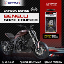 Load image into Gallery viewer, Carbon Brake Pads For Benelli 502C Cruiser - Rear - CFB662 - 1 Set - CRANK1