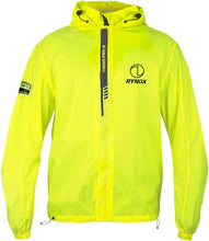 Load image into Gallery viewer, Rynox H2GO PRO 3 Rain Jacket (Hi Viz Green)