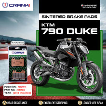 Load image into Gallery viewer, Sintered Brake Pads For KTM 790 Duke (2018 Onwards) - Front - CB706 - 2 Sets - CRANK1