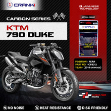 Load image into Gallery viewer, Carbon Brake Pads For KTM 790 Duke (2018 Onwards) - Rear - CFB312 - 1 Set - CRANK1