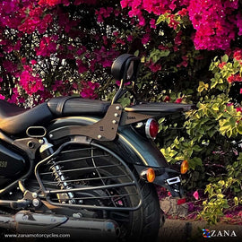 Zana -Top Rack With Pillion Backrest For Royal Enfield Super Meteor 650