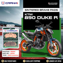 Load image into Gallery viewer, Sintered Brake Pads For KTM 890 Duke R (2023 Onwards) - Front - CB744 - 2 Sets - CRANK1