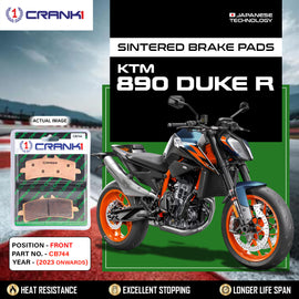 Sintered Brake Pads For KTM 890 Duke R (2023 Onwards) - Front - CB744 - 2 Sets - CRANK1