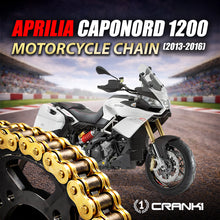Load image into Gallery viewer, Chain For Aprilia Caponord 1200 (2013-2016) - 525 Pitch x 112 Links Gold (ZVMX) - CRANK1