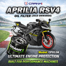 Load image into Gallery viewer, Oil Filter For Aprilia RSV4 (2015 Onwards) - CPO138 - CRANK1
