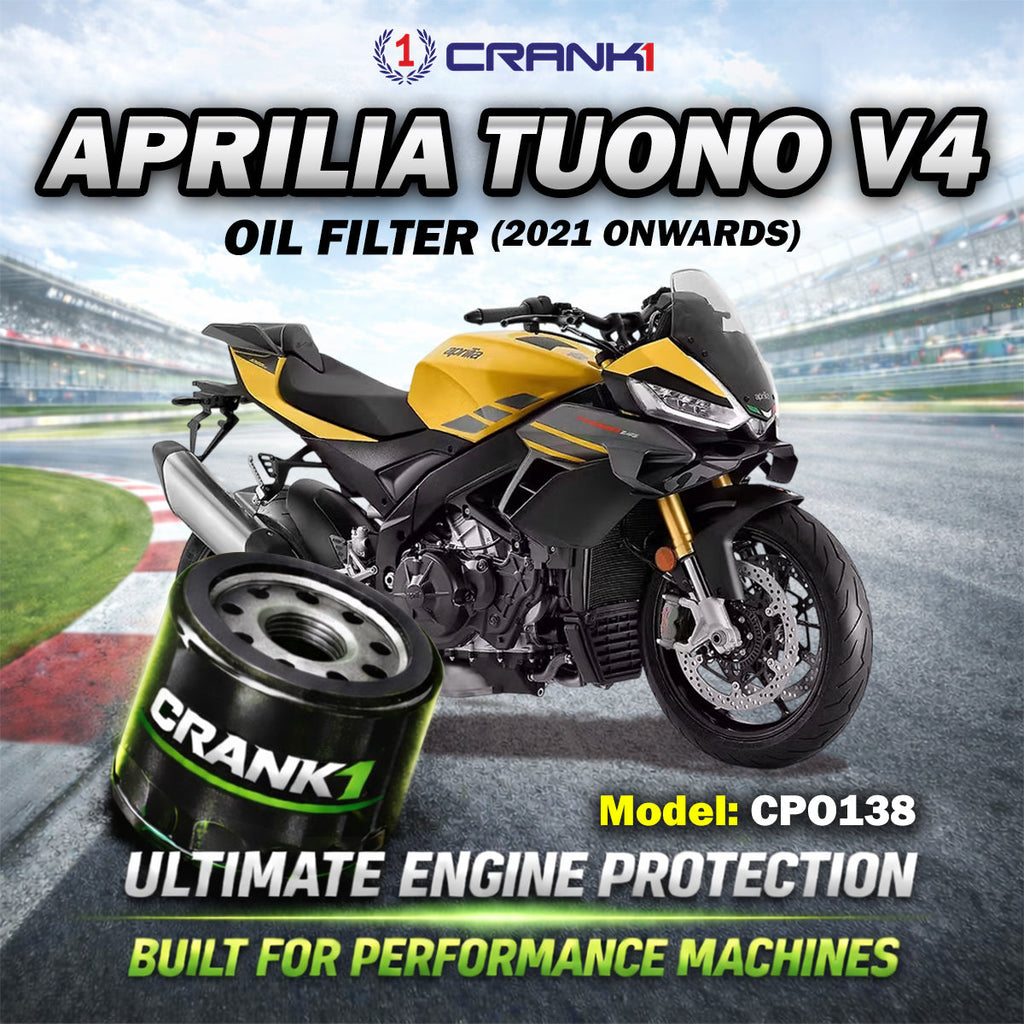 Oil Filter For Aprilia Tuono V4 (2021 Onwards) - CPO138 - CRANK1