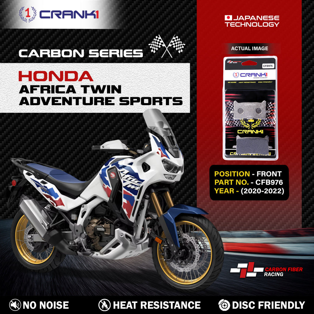 Carbon Brake Pads For Honda  Africa Twin Adventure Sports (2020-2022) - Front - CFB976 - 2 Sets - CRANK1