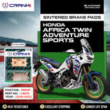 Sintered  Brake Pads For Honda Africa Twin Adventure Sports (2020-2022) - Front - CB976 - 2 Sets - CRANK1