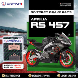 Sintered Brake Pads For Aprilia RS 457 - Front - CB606 - 1 Set  - CRANK1