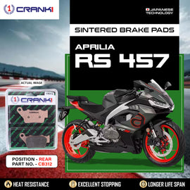 Sintered Brake Pads For Aprilia RS 457 - Rear - CB312 - 1 Set  - CRANK1