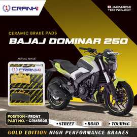Ceramic Brake Pad For Bajaj Dominar 250 - Front - CRM8609 - 1 Set - CRANK1