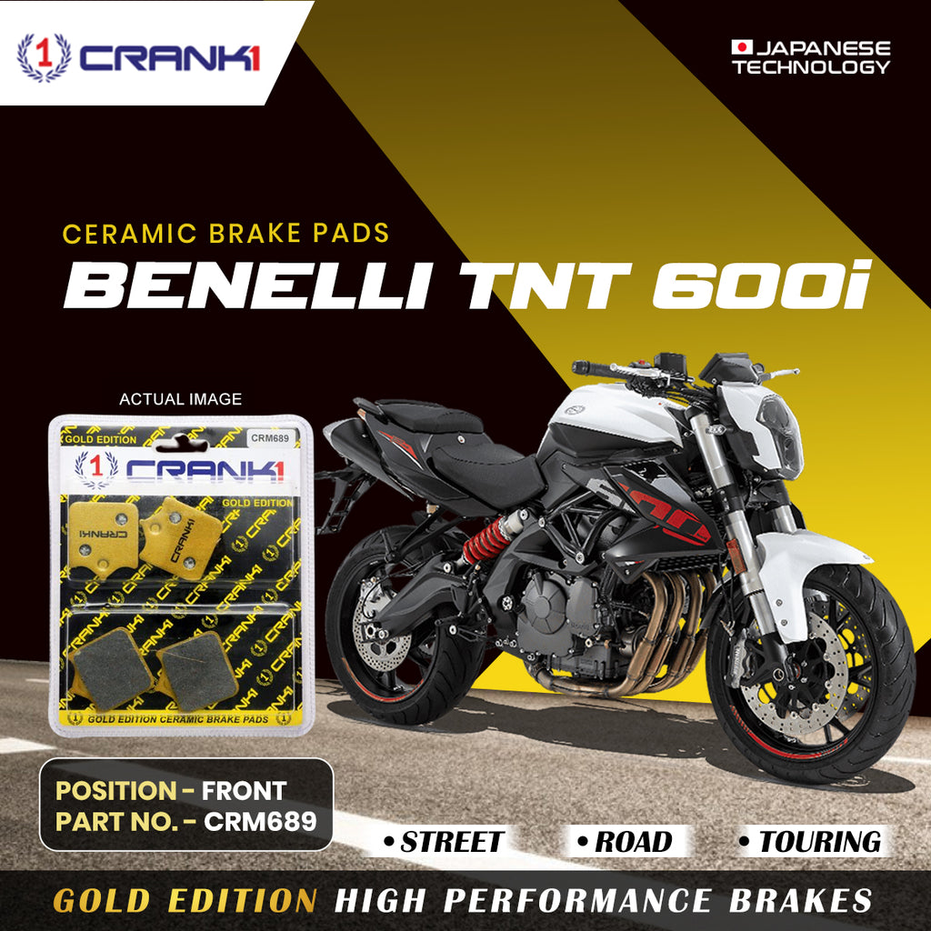 Ceramic Brake Pad For Benelli TNT 600i - Front - CRM689 - 2 Sets - CRANK1