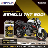 Ceramic Brake Pad For Benelli TNT 600i - Rear - CRM469 - 1 Set - CRANK1