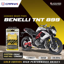 Load image into Gallery viewer, Ceramic Brake Pad For Benelli TNT 899 - Front - CRM262 - 2 Sets - CRANK1
