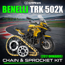 Load image into Gallery viewer, Chain And Sprocket Kit For Benelli TRK 502X (2017 Onwards) - CRANK1