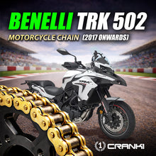 Load image into Gallery viewer, Chain For Benelli TRK 502 (2017 Onwards) - 525 Pitch x 114 Links Gold (ZVMX) - CRANK1